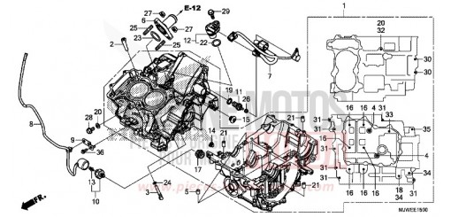 CARTER MOTEUR CBR500RAG de 2016